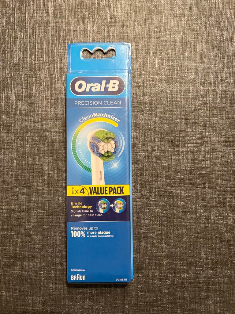 Oral-B Precision Clean Opzetborstels - 4 stuks, Ophalen of Verzenden, Nvt, Nvt, Nvt