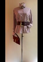 Josephine & Co 38 blouse streep bordeauxrood wit, Kleding | Dames, Ophalen of Verzenden, Zo goed als nieuw