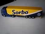 Miniatuur trekker met oplegger Sorbo, Ophalen of Verzenden, Zo goed als nieuw, Bus of Vrachtwagen, Overige merken