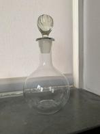Prachtige glazen stolpfles, Ophalen of Verzenden, Zo goed als nieuw