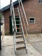 Ruimte besparende trap ijzer 2.47 + 2.85 h. 60 cm vluchttrap, Ophalen, Gebruikt