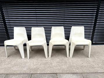 4 Bofinger stoelen Helmut Batzner kleur wit beschikbaar voor biedingen