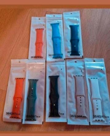 8x siliconen horloge bandjes. Nieuw. 38/40/41 mm. beschikbaar voor biedingen