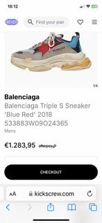 Balenciaga triple s sneaker Blue-Red maat 40 nieuw, Kleding | Heren, Schoenen, Overige kleuren, Nieuw, Ophalen of Verzenden, Sneakers of Gympen