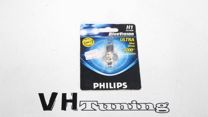 Philips Blue vision ultra blue 4000K H1 halogeen, Auto diversen, Tuning en Styling, Ophalen of Verzenden