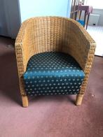 rieten stoel, Ophalen, Gebruikt, Bruin, Riet of Rotan