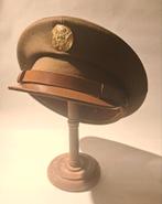 originele ww2 US ARMY- USAAF visor cap, Verzamelen, Amerika, Ophalen of Verzenden, Helm of Baret, Landmacht