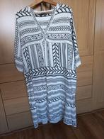 Norah zwart witte tuniek, ¾ mouw, maat 46., Ophalen of Verzenden, Gedragen, Maat 46/48 (XL) of groter, Overige kleuren