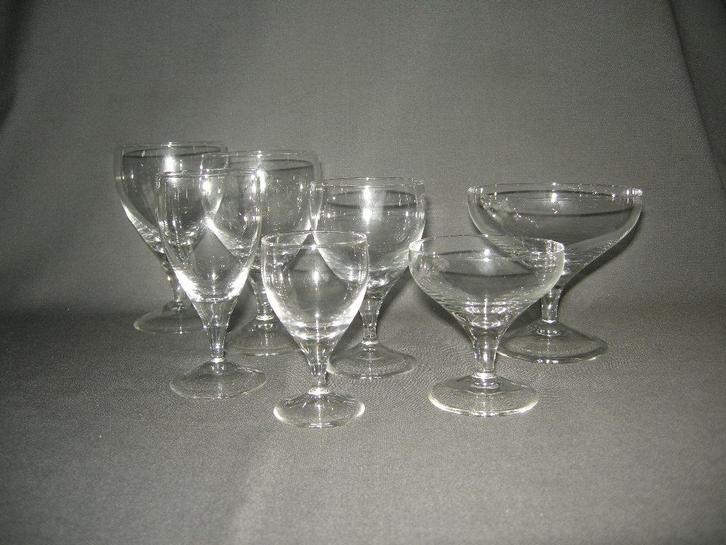 Leerdam Sylvia, diverse glazen sets, per set te koop, Antiek en Kunst, Antiek | Glas en Kristal, Ophalen of Verzenden