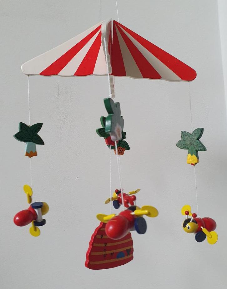 houten baby, wieg, box mobiel met bijen/ bijenkorf, Kinderen en Baby's, Kinderkamer | Inrichting en Decoratie, Nieuw, Overige typen