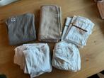 Beddengoed wiegje - deken, laken, hoeslaken, molton, Gebruikt, Jongetje of Meisje, Wit, Ophalen of Verzenden