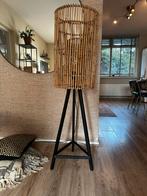 Bamboe Vloerlamp - Sfeervolle Verlichting, Huis en Inrichting, Lampen | Vloerlampen, Ophalen, Zo goed als nieuw, Hout, 100 tot 150 cm
