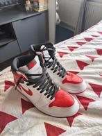 Nike Air Jordan 1 - Rood/Wit - Maat 44.5, Wit, Nike, Ophalen of Verzenden, Sneakers of Gympen
