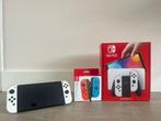 Nintendo Switch OLED + 2 extra controllers + extra’s, Online, Overige genres, 1 speler, Ophalen of Verzenden