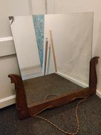 Prachtige antieke spiegel – hout gesneden frame – 29  30 cm, Ophalen, Rechthoekig, Minder dan 100 cm