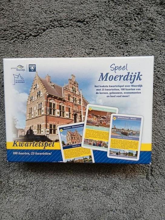 Moerdijk Kwartetspel - Ontdek de Gemeente!, Hobby en Vrije tijd, Gezelschapsspellen | Kaartspellen, Zo goed als nieuw, Drie of vier spelers