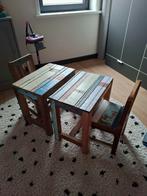Otentic Design tafels en stoelen van sloophout kinderkamer, Ophalen, Zo goed als nieuw, Tafel(s) en Stoel(en)