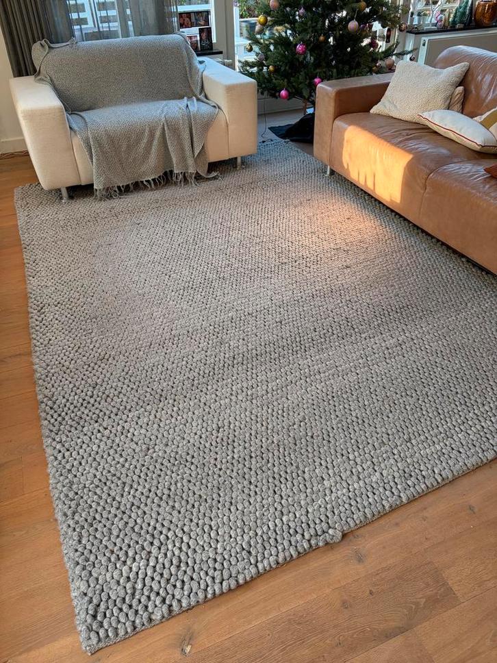 Hay Hoogpolig Grijs Kleed 2x3 meter, Huis en Inrichting, Stoffering | Tapijten en Kleden, Gebruikt, 200 cm of meer, 200 cm of meer