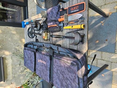Garrett AT max metaaldetector. Zeer complete set., Hobby en Vrije tijd, Metaaldetectors, Zo goed als nieuw, Meer dan 30 cm, Garrett