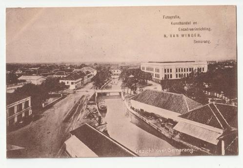 Semarang fotografie kunsthandel N. van Wingen Ned.-Indië, Verzamelen, Ansichtkaarten | Buitenland, Gelopen, Buiten Europa, Verzenden