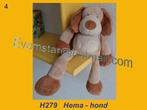 H279 Hond - Hema Beige bruin hondje (24cm), Ophalen, Zo goed als nieuw, Hond