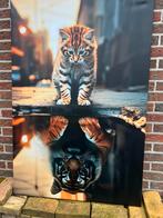 Canvas kitten / leeuw apart €15,/ afhaal, Ophalen, Zo goed als nieuw