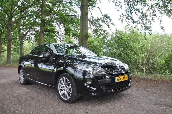 Renault Mégane Cabrio 1.4 TCE CC 2010 Zwart, Auto's, Renault, Particulier, Mégane, ABS, Adaptieve lichten, Airbags, Airconditioning