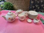 Schattig poppenserviesje bloemetjes  jaren 60/70, Antiek en Kunst, Antiek | Servies compleet, Ophalen of Verzenden