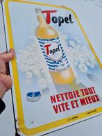 Emaille bord Topel, Ophalen of Verzenden, Zo goed als nieuw, Reclamebord