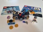Lego 76189 - Captain America Motor - Infinity Saga, Ophalen of Verzenden, Gebruikt, Complete set, Lego