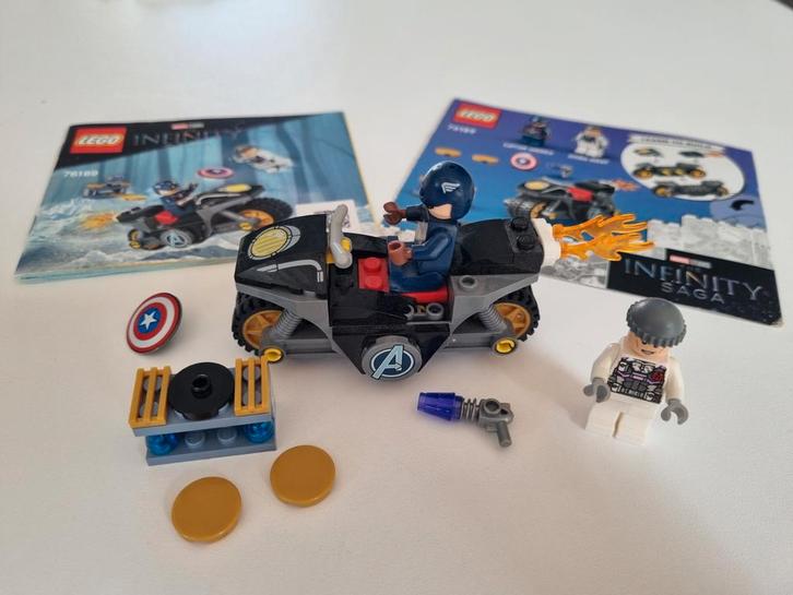 Lego 76189 - Captain America Motor - Infinity Saga, Kinderen en Baby's, Speelgoed | Duplo en Lego, Gebruikt, Lego, Complete set
