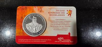 Coincard 200 jaar Koningkrijk der Nederlanden KNM beschikbaar voor biedingen