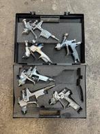 Partij Spuitpistolen te koop. Sata, Devilbiss Dv1, Doe-het-zelf en Verbouw, Schildersmaterialen, Ophalen of Verzenden, Gebruikt