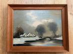 Oud Hollands winterlandschap, Antiek en Kunst, Kunst | Schilderijen | Klassiek, Ophalen of Verzenden