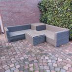 Mooie loungeset van wicker, Tuin en Terras, Ophalen, 4 zitplaatsen, Gebruikt, Loungeset