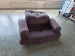 Grijze Slaapbank / Futon, Huis en Inrichting, Slaapkamer | Slaapbanken, Gebruikt, Eenpersoons, 200 cm, Grijs
