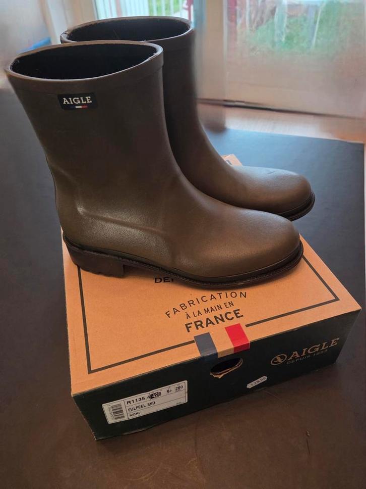Halfhoge regenlaars AIGLE FULFEEL MID NORI R1135.4 maat 42, Kleding | Dames, Schoenen, Zo goed als nieuw, Regenlaarzen, Groen