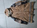 Leren jas met stof ,schapenvacht binnenvoering., Kleding | Dames, Ophalen, Gedragen, Maat 38/40 (M), Bruin