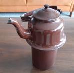 zakketel bruin emaille, Ophalen of Verzenden