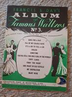 Francis & Day's Album of Famous Waltzes No. 3, Ophalen of Verzenden, Gebruikt, Artiest of Componist, Overige genres