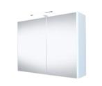 spiegelkast + verlichting 100x60cm 2 deur + stopcontact, 50 tot 100 cm, Minder dan 25 cm, Minder dan 100 cm, Spiegelkast