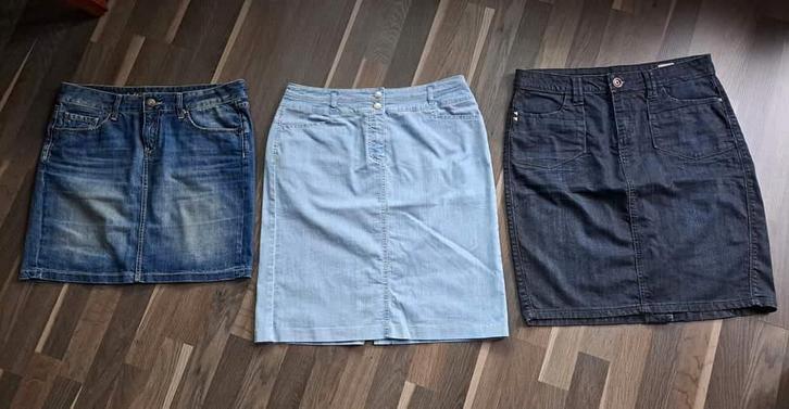 Rok jeans, Gerry Weber, Lola Liza, Mexx, mt 38/40/42, Kleding | Dames, Rokken, Zo goed als nieuw, Maat 38/40 (M), Blauw, Boven de knie