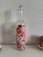 Fles met bloemen, Overige kleuren, Ophalen of Verzenden, Minder dan 50 cm, Glas
