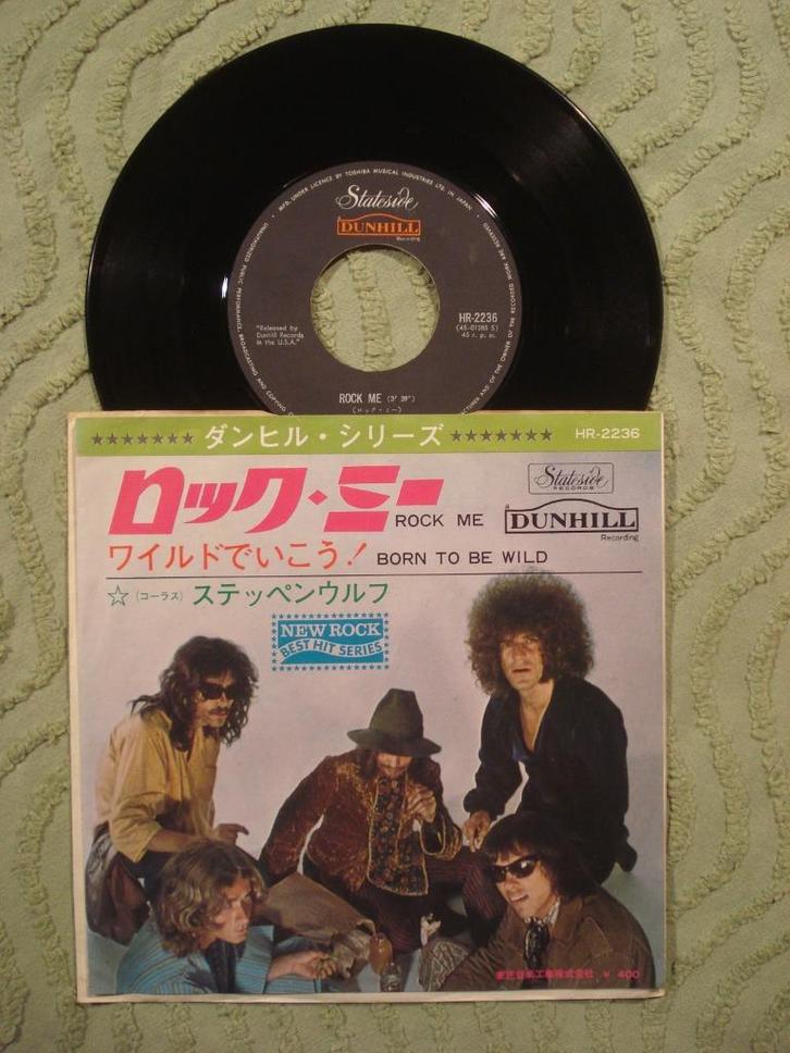 Steppenwolf 7" Vinyl Single: Rock me/Born to be wild (Japan), Cd's en Dvd's, Vinyl Singles, Single, Rock en Metal, 7 inch, Ophalen of Verzenden