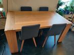 Dinning set including table and 5 chairs, Huis en Inrichting, Ophalen, Zo goed als nieuw, 4 tot 6 stoelen
