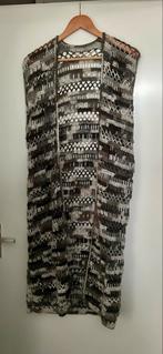 Lang Grijs Gehaakt Boho Vest Maat 44/46., Ophalen of Verzenden, Nieuw, Maat 42/44 (L), Grijs