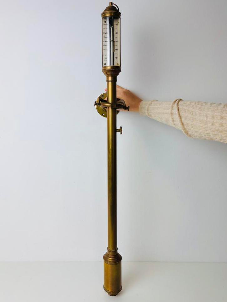 Portugese maritieme stickbarometer ‘KDJSC Dyoka Lisbon 1910, Audio, Tv en Foto, Weerstations en Barometers, Zo goed als nieuw