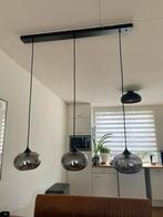 Lampen smoke glas, 3 bollen, Ophalen of Verzenden, Zo goed als nieuw, Glas, Minder dan 50 cm