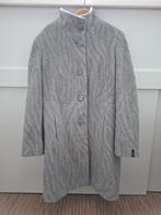 MILO, wollen manteljas, grijs met print, maat 42, Kleding | Dames, Maat 42/44 (L), Nieuw, Ophalen of Verzenden, Grijs