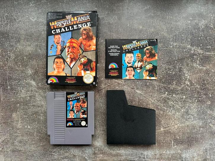 Wrestle mania challenge compleet in goede staat, Spelcomputers en Games, Games | Nintendo NES, Zo goed als nieuw, Racen en Vliegen
